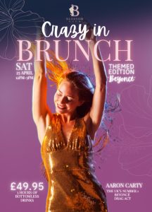 Beyoncé themed bottomless brunch Blossom Room Milton Keynes April event