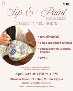 Sip & Paint Party Milton Keynes, Ceramic Edition