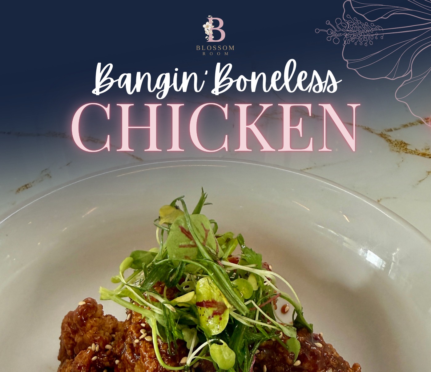 Bangin Boneless Chicken offer at Blossom Room Milton Keynes